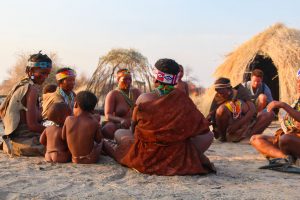 San Bushmen at Naankuse Wildlife Sanctuary Namibia