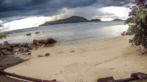 Beach at Port Glaud, north Mahe, Seychelles