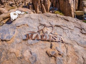 Madisa desert campsite in Damaraland in Namibia, Africa