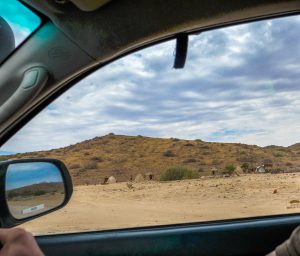 Self-drive through the desert in Damaraland, Namibia, Africa