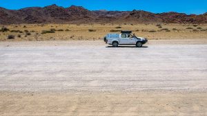 Drone view of Ella on Namib Desert self-drive road-trip in Namibia, Africa
