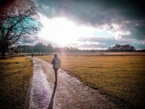Ella in Tatton Park, UK