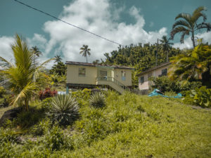 House in the forest in Dominica, the Caribbean