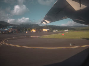 Liat Plane at Douglas-Charles Airport, Dominica, the Caribbean