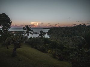 Sunset over Hodges Beach, Clibishie, Dominica