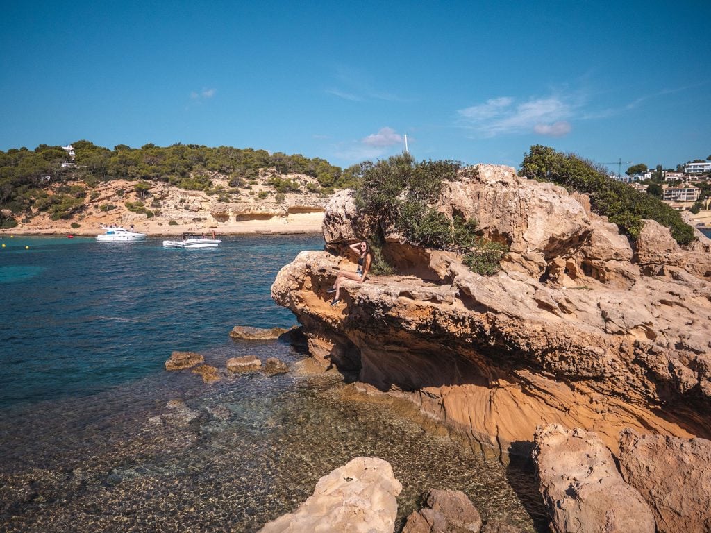 Ella McKendrick at Portals Vells Beach in Mallorca