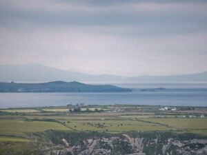 View from South Stack Cliffs over Holy Island, Anglesey, Wales