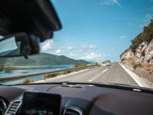 Driving from Dubrovnik to Split, Croatia