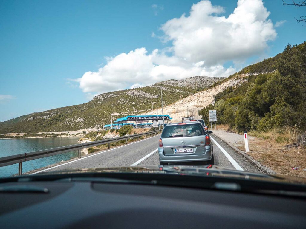 Neum Border Crossing between Croatia and Bosnia and Herzegovina