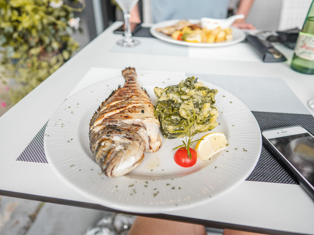 Authentic Croatian Fish and Potato Food