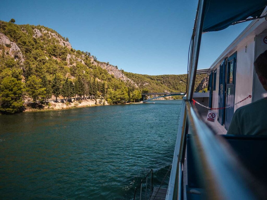 Boat to Krka National Park, Croatia