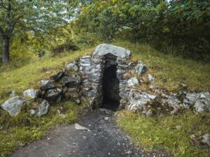 Hermit's Cave at Falls of Acharn, Loch Tay, Scotland
