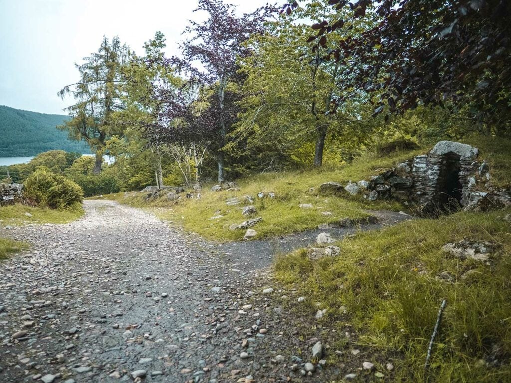 Hermit's Cave at Falls of Acharn, Loch Tay, Scotland