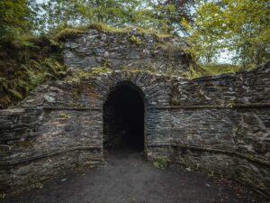 Hermit's Cave at Falls of Acharn, Loch Tay, Scotland