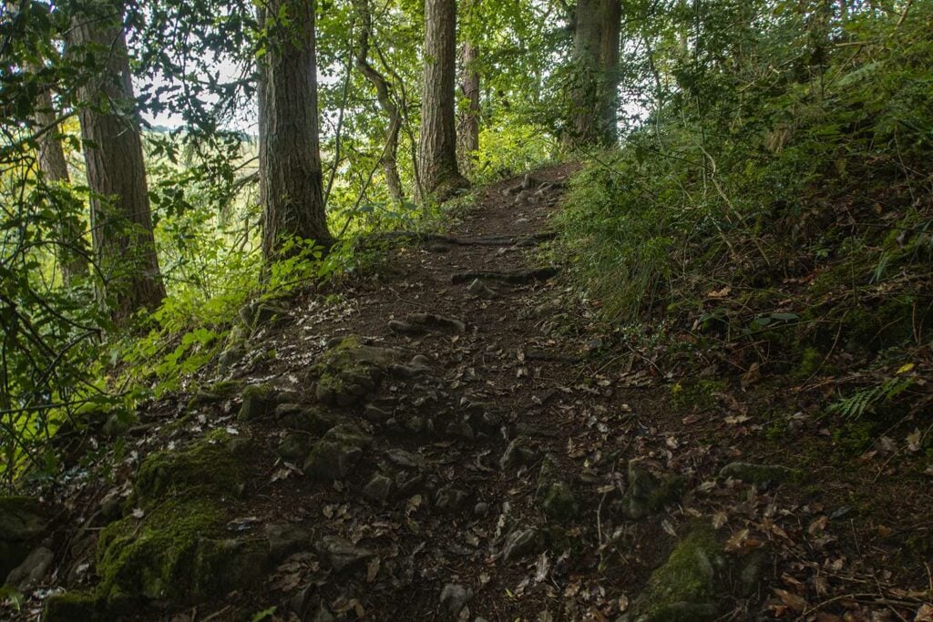 Walking up to Bunster Hill after visiting Dovedale Stepping Stones