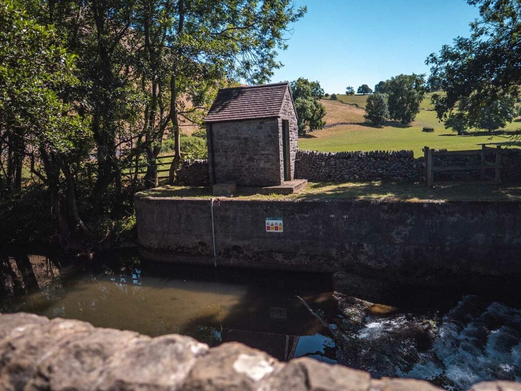The Weir at Dovedale Stepping Stones in the Peak District