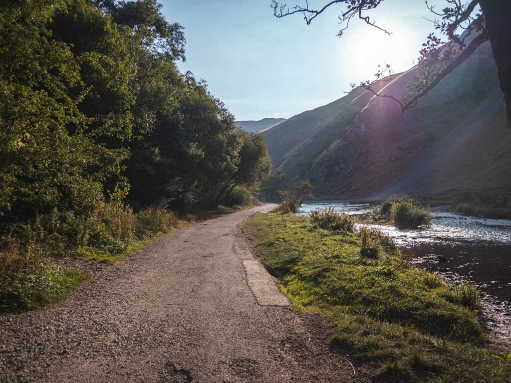 The walk from Dovedale car park to the Stepping Stones in the Peak District National Park