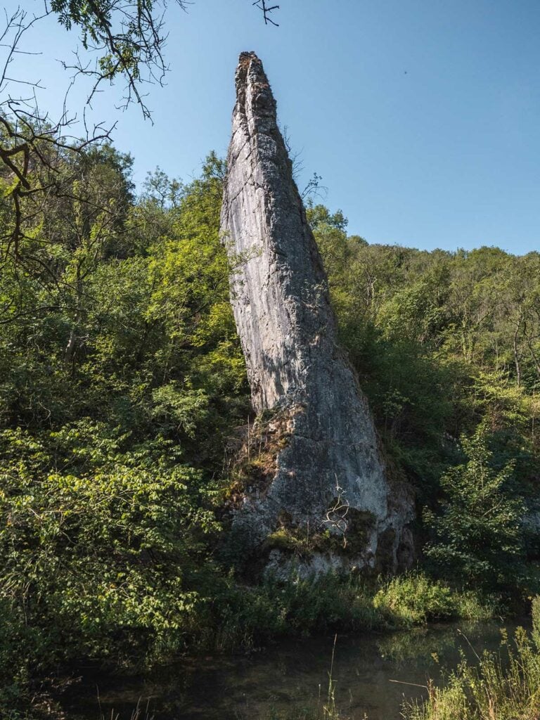 Illam Rock in the Dovedale Valley, Peak District