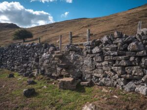 Gate when coming down from Bunster Hill walk heading towards Dovedale car park
