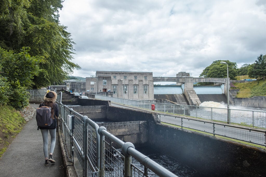 The Fish Ladder at Pitlochry Dam in Perthshire, Scotland