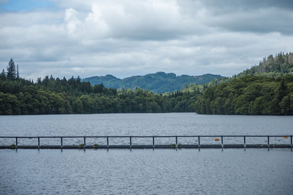 Loch Faskally and Forest atop Pitlochry Dam, Perthshire