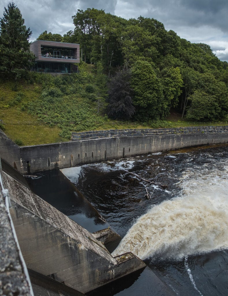 The Visitor Centre at Pitlochry Dam in Perthshire, Scotland