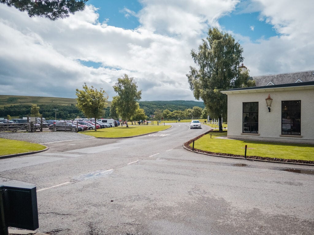 Car Park at the House of Bruar in Perthshire, Scotland
