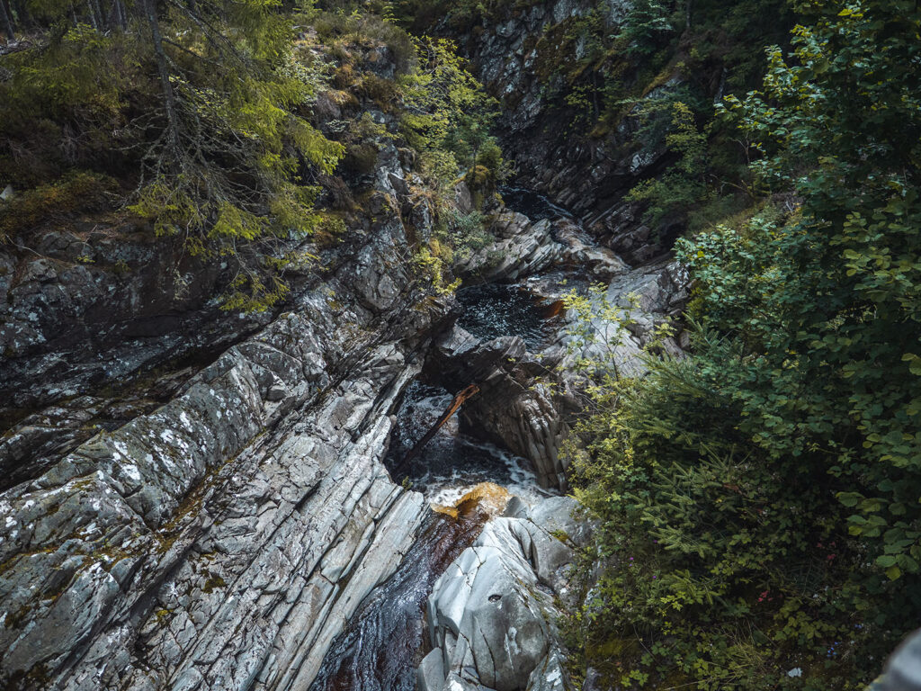 The Lower Falls of Bruar in Perthshire, Scotland