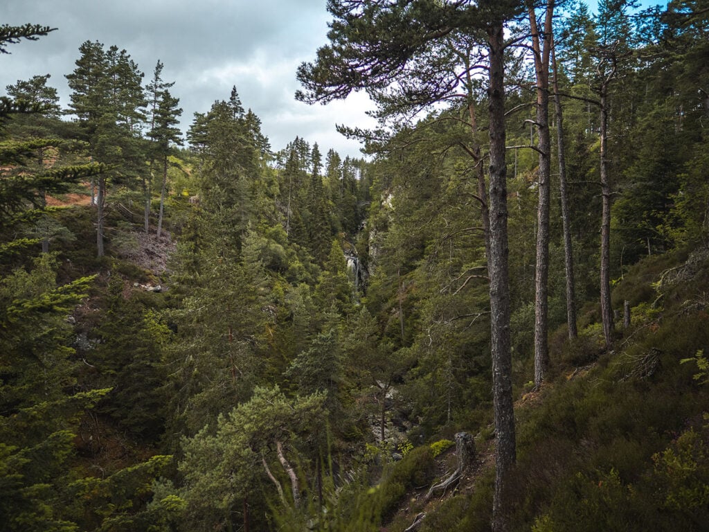 The Upper Bridge and Upper Falls of Bruar in Perthshire, Scotland