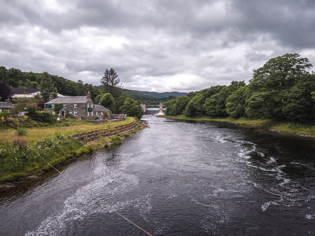 Pitlochry Dam on the River Tummel in Perthshire, Scotland