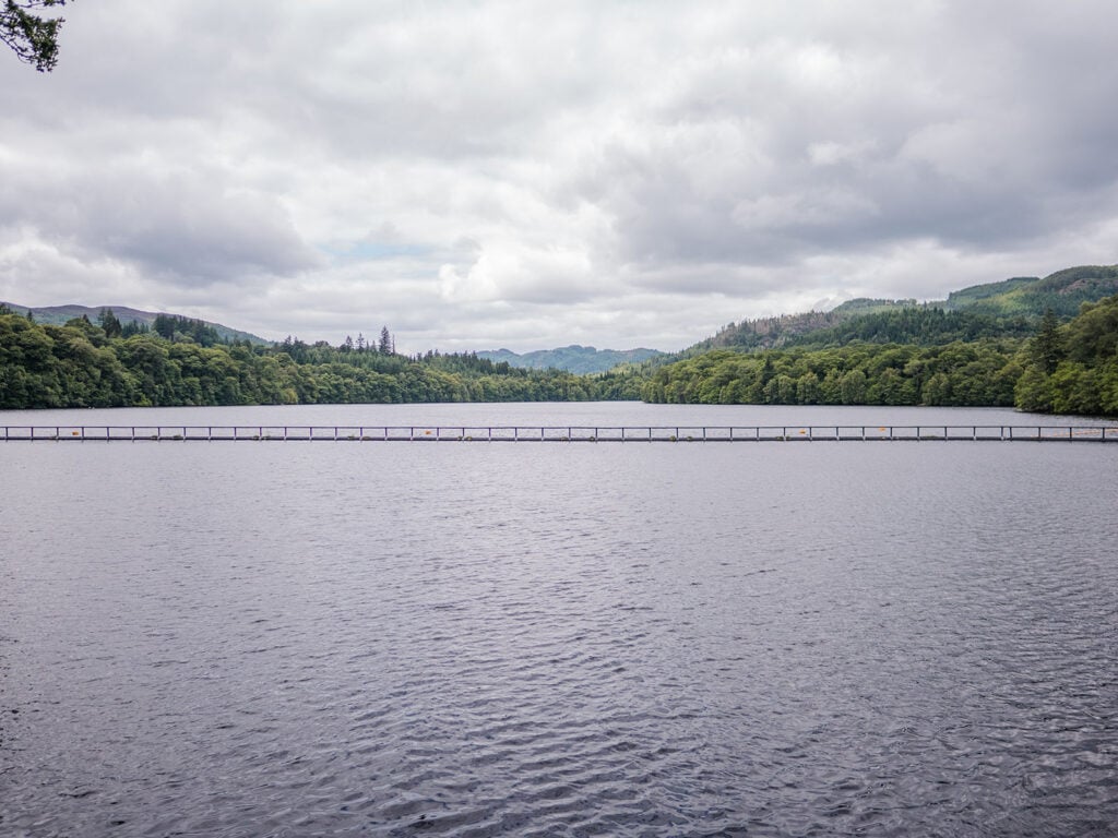 Loch Faskally and Forest atop Pitlochry Dam, Perthshire