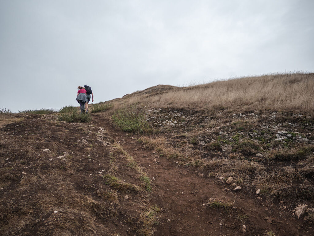 The walk up the side of Thorpe Cloud