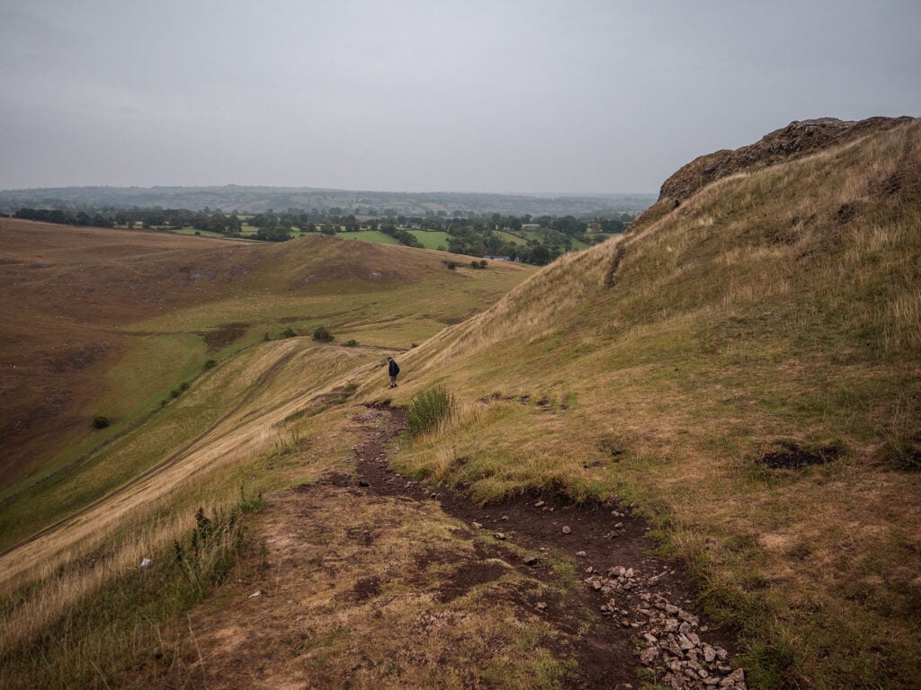 One of the routes down Thorpe Cloud