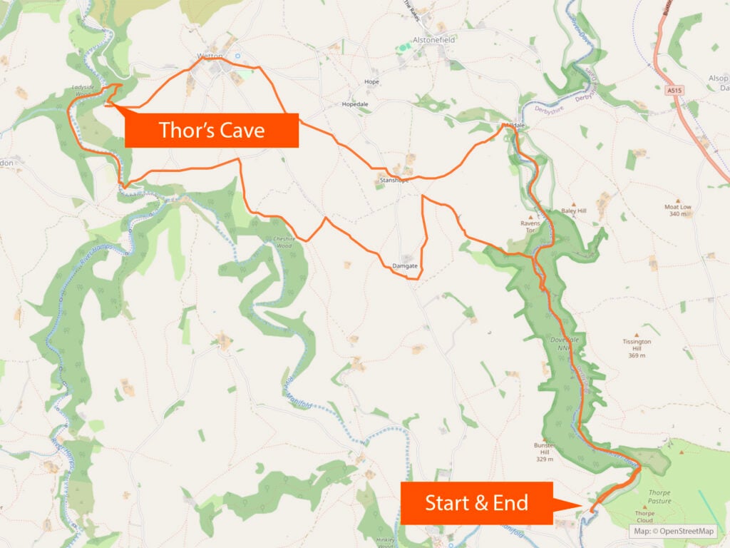 Dovedale to Thor's Cave Walk&nbsp;