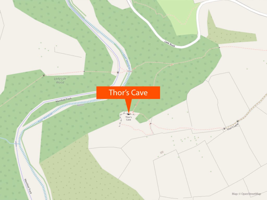 Thor's Cave map