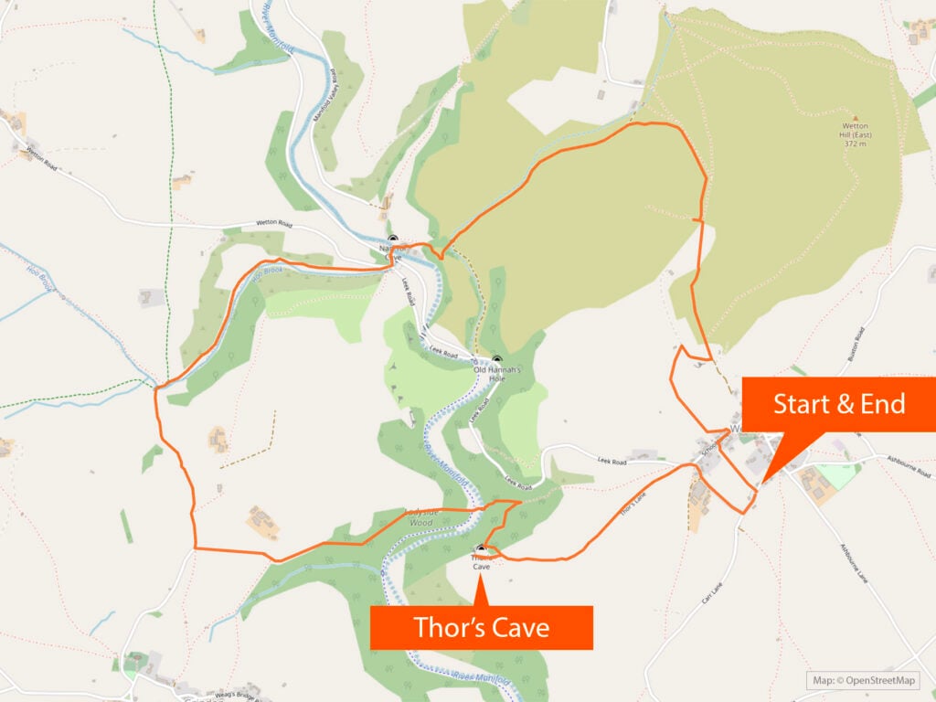 Thors Cave and Manifold Valley Circuit