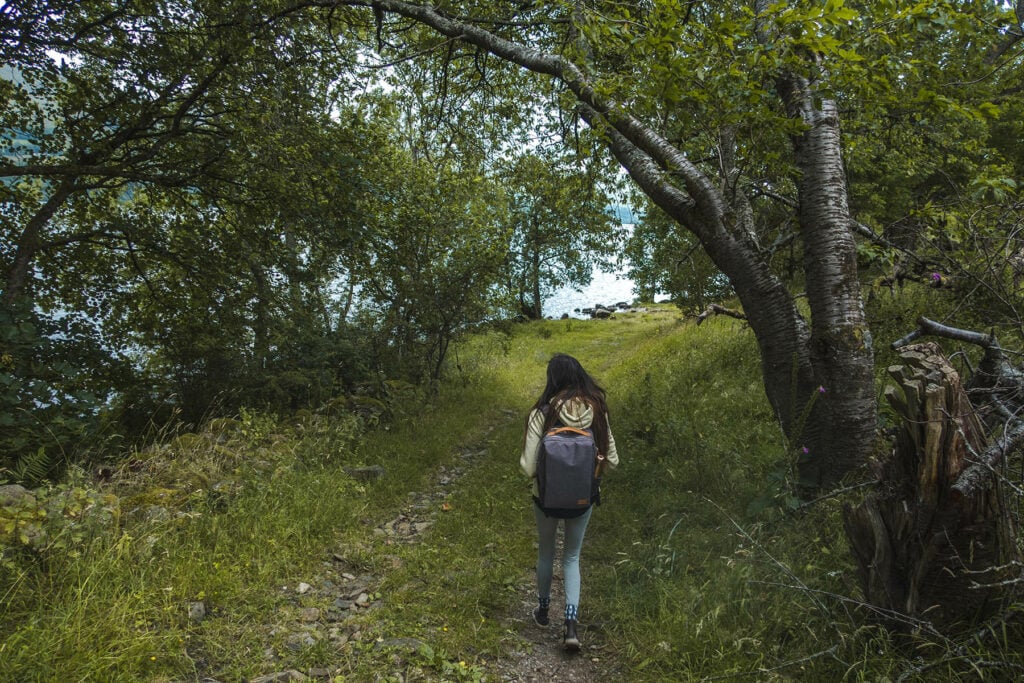 Walking to Lawers Pier