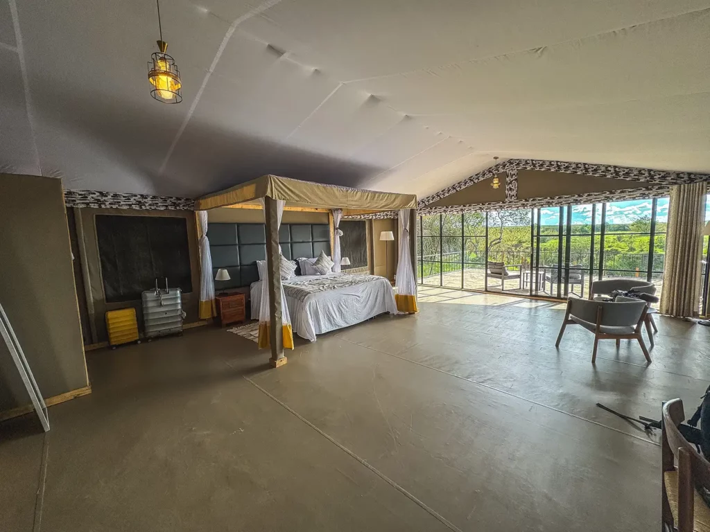 Inside a luxury Kenya / Tanzania safari tented camp