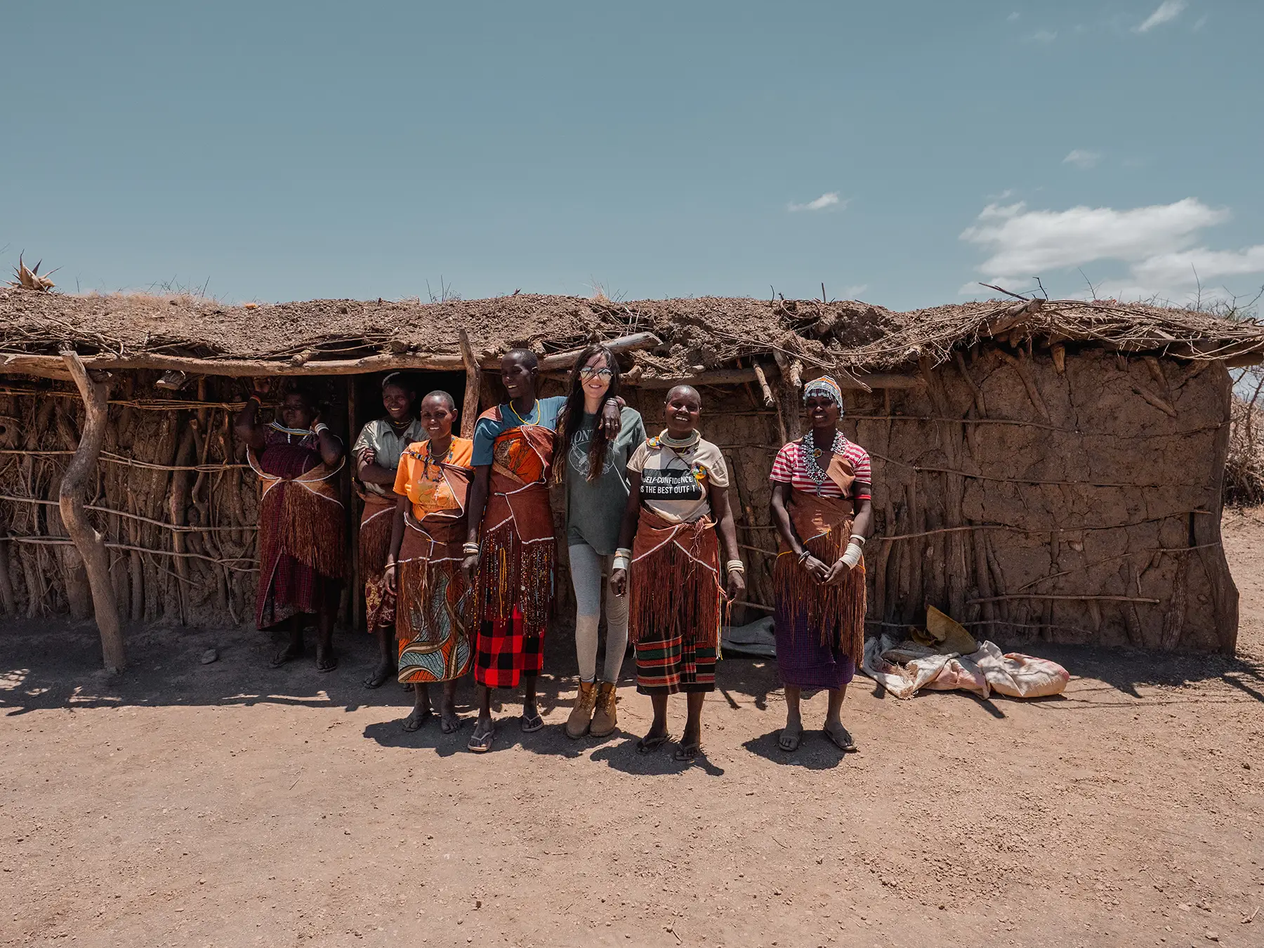 Ella Mckendrick with Datoga tribe women