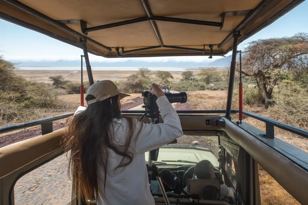 Ella Mckendrick on safari in Tanzania