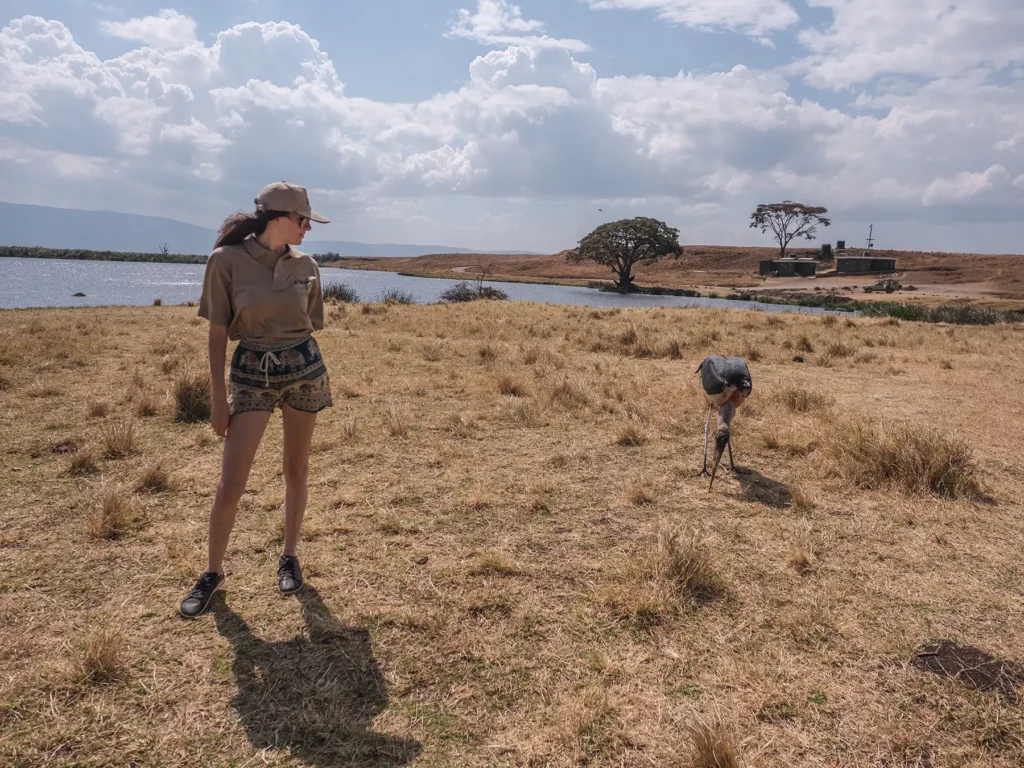 Ella Mckendrick on Safari with Marabou Stalk