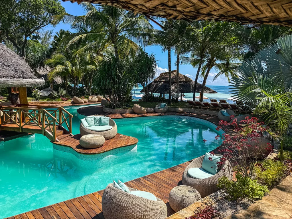 My beach front luxury boutique hotel in Zanzibar