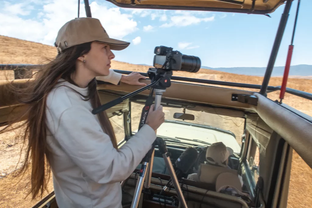 Ella Mckendrick on safari in Tanzania