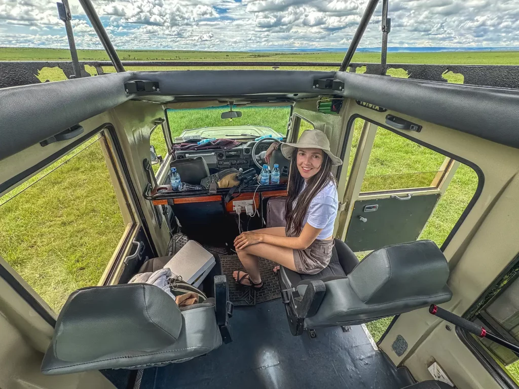 Ella McKendrick on safari in the Masai Mara