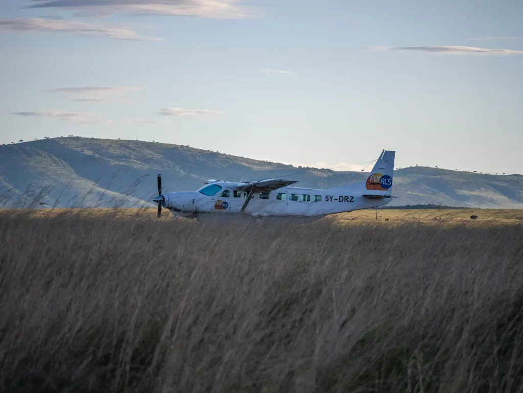 Plane in the Masai Mara