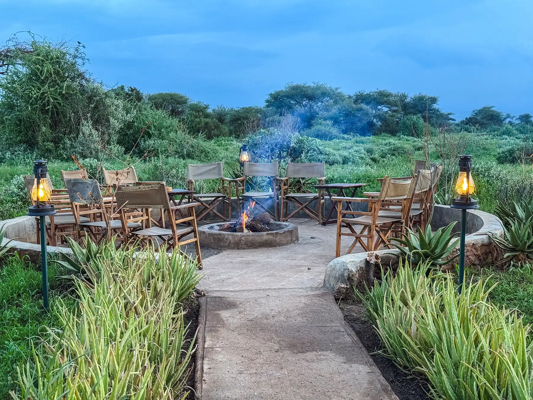 Luxury accommodation tends to have very comfortable communal areas to relax outside of your room