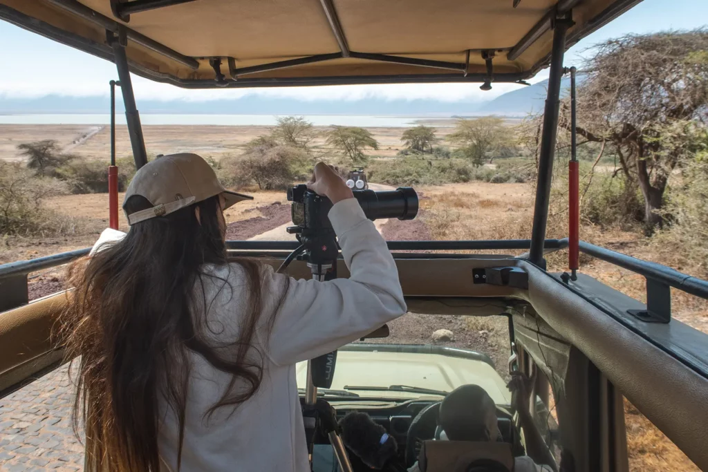 Ella Mckendrick on a private safari