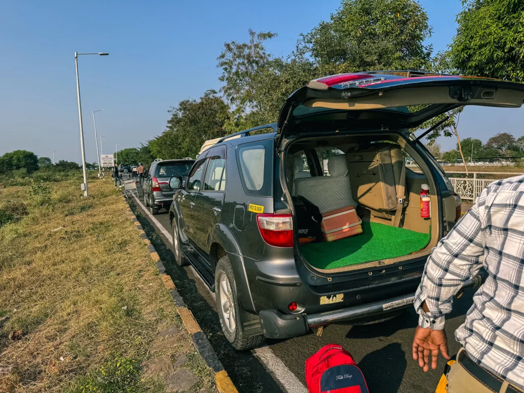 Toyota Fortuner transport to our safari destination