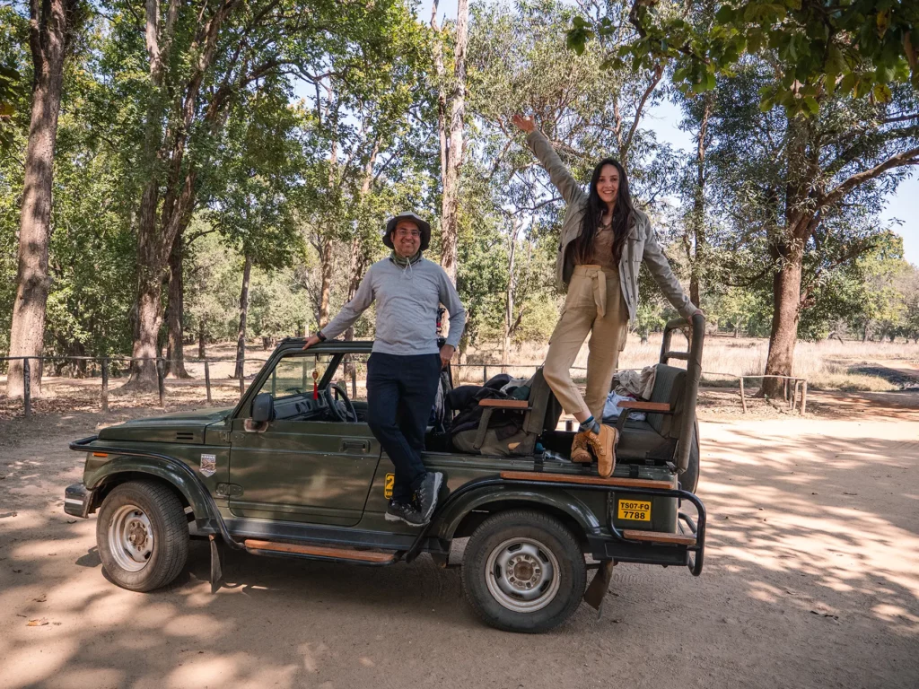 Ella Mckendrick and Nitish, our guide