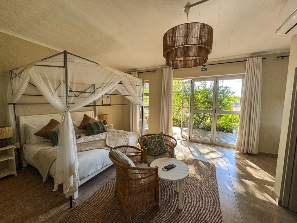 My room at The Waterfront, Maun, Botswana